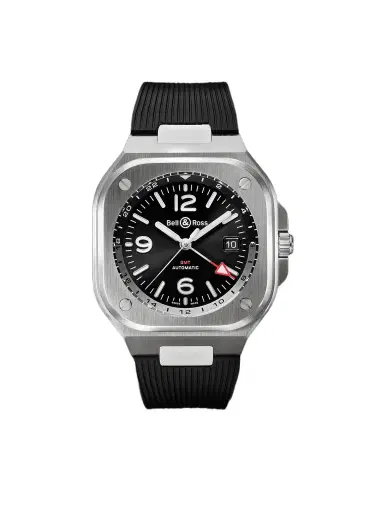 Bell & Ross BR 05 Automatic GMT Stainless Steel Watch, Ref. BR05G-BL-ST/SRB - Men | Thumbnail 1 Bell & Ross BR 05 Automatic GMT Stainless Steel Watch, Ref. BR05G-BL-ST/SRB - Men | Thumbnail 1