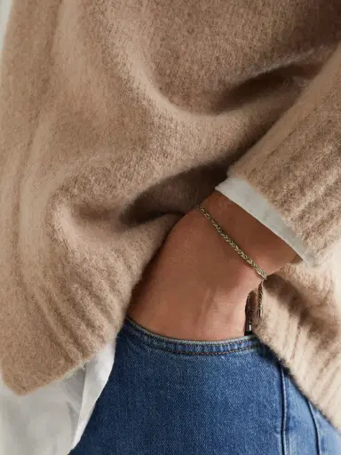 Carolina Bucci Lucky Peace Blackened Gold and Silk Bracelet - Men | Thumbnail 2 Carolina Bucci Lucky Peace Blackened Gold and Silk Bracelet - Men | Thumbnail 2
