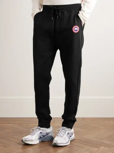 Canada Goose Huron Tapered Logo-Appliquéd Cotton-Jersey Sweatpants - Men | Thumbnail 3 Canada Goose Huron Tapered Logo-Appliquéd Cotton-Jersey Sweatpants - Men | Thumbnail 3