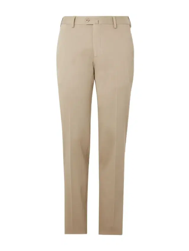 Slim-Fit Tapered Stretch-Cotton Twill Trousers - Men