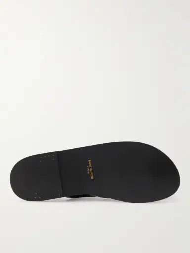 Saint Laurent Culver Leather Sandals - Men | Thumbnail 3