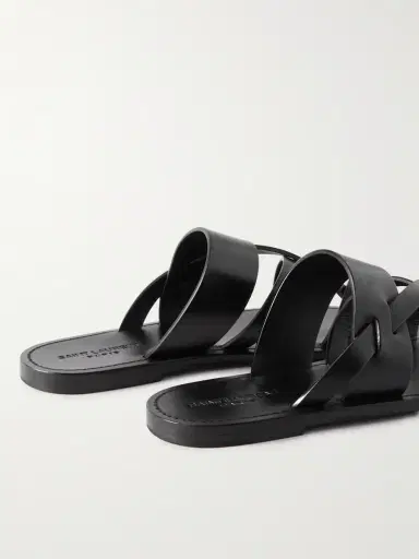 Saint Laurent Culver Leather Sandals - Men | Thumbnail 5