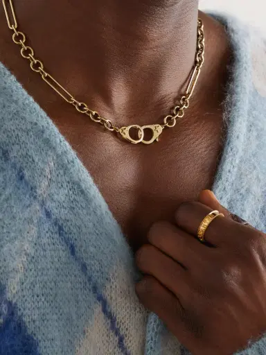 Foundrae Sister Hook 18-Karat Gold Necklace - Men | Thumbnail 2