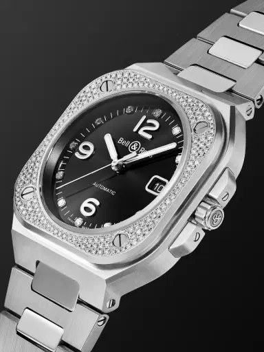 Bell & Ross BR 05 Automatic Stainless Steel and Diamond Watch, Ref. BR05A-BL-STFLD/SST - Men | Thumbnail 4 Bell & Ross BR 05 Automatic Stainless Steel and Diamond Watch, Ref. BR05A-BL-STFLD/SST - Men | Thumbnail 4