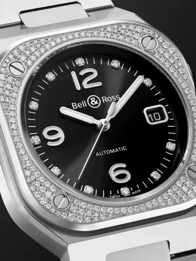 Bell & Ross BR 05 Automatic Stainless Steel and Diamond Watch, Ref. BR05A-BL-STFLD/SST - Men | Thumbnail 6 Bell & Ross BR 05 Automatic Stainless Steel and Diamond Watch, Ref. BR05A-BL-STFLD/SST - Men | Thumbnail 6