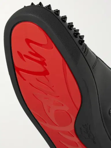 Christian Louboutin Louis Junior Spikes Cap-Toe Leather Sneakers - Men | Thumbnail 5