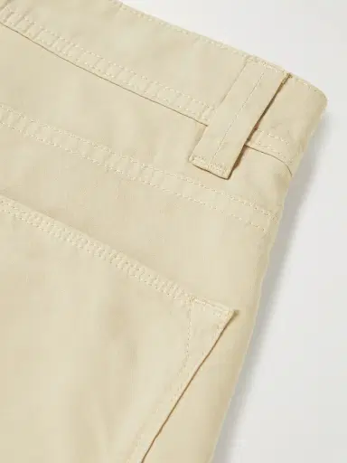 Loro Piana Slim-Fit Garment-Dyed Cotton-Blend Trousers - Men | Thumbnail 5 Loro Piana Slim-Fit Garment-Dyed Cotton-Blend Trousers - Men | Thumbnail 5