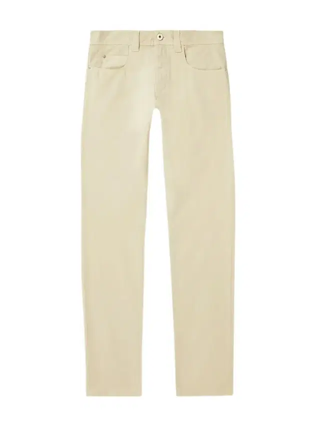 Loro Piana Slim-Fit Garment-Dyed Cotton-Blend Trousers - Men