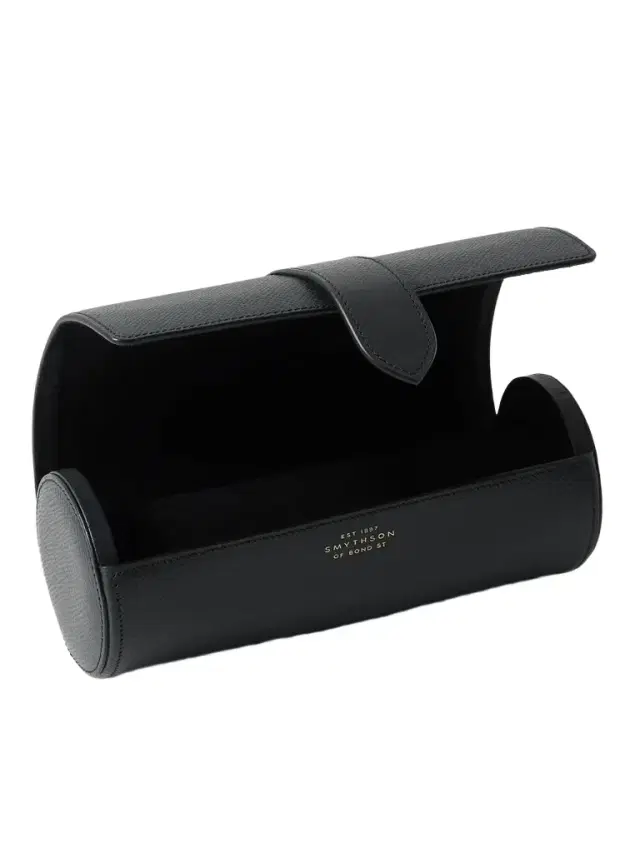 Smythson Panama Cross-Grain Leather Watch Roll - Men