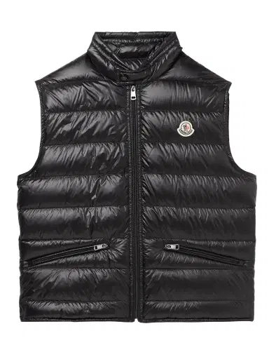 Moncler Gui Slim-Fit Logo-Appliquéd Quilted Shell Down Gilet - Men | Thumbnail 1 Moncler Gui Slim-Fit Logo-Appliquéd Quilted Shell Down Gilet - Men | Thumbnail 1
