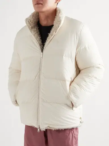 Moncler Genius 2 Moncler 1952 Monnow Reversible Shell and Fleece Down Jacket - Men | Thumbnail 3