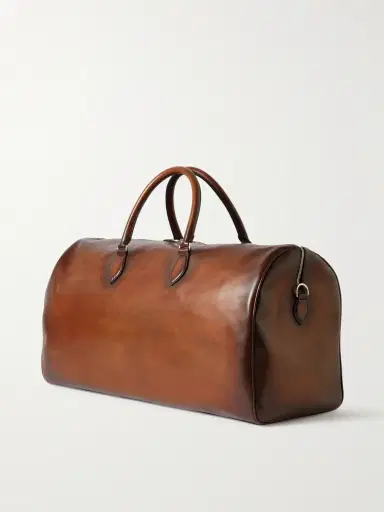 Berluti Jour Off Scritto Venezia Leather Duffle Bag - Men | Thumbnail 3