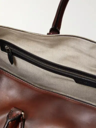 Berluti Jour Off Scritto Venezia Leather Duffle Bag - Men | Thumbnail 5