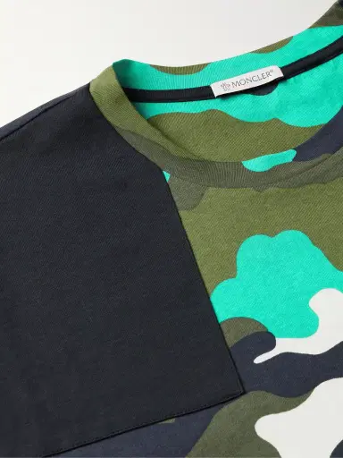 Moncler Camouflage-Print Cotton-Jersey T-Shirt - Men | Thumbnail 4 Moncler Camouflage-Print Cotton-Jersey T-Shirt - Men | Thumbnail 4