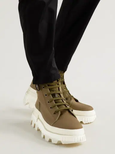 Moncler Desertyx Rubber-Trimmed Canvas Boots - Men | Thumbnail 3 Moncler Desertyx Rubber-Trimmed Canvas Boots - Men | Thumbnail 3