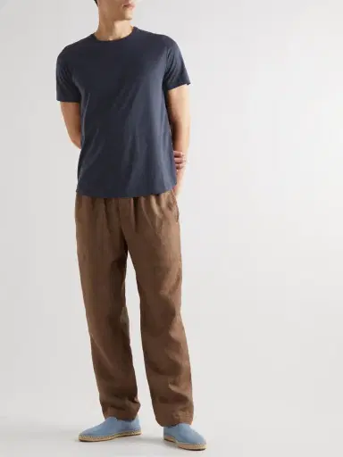 Loro Piana Slim-Fit Silk and Cotton-Blend Jersey T-Shirt - Men | Thumbnail 2