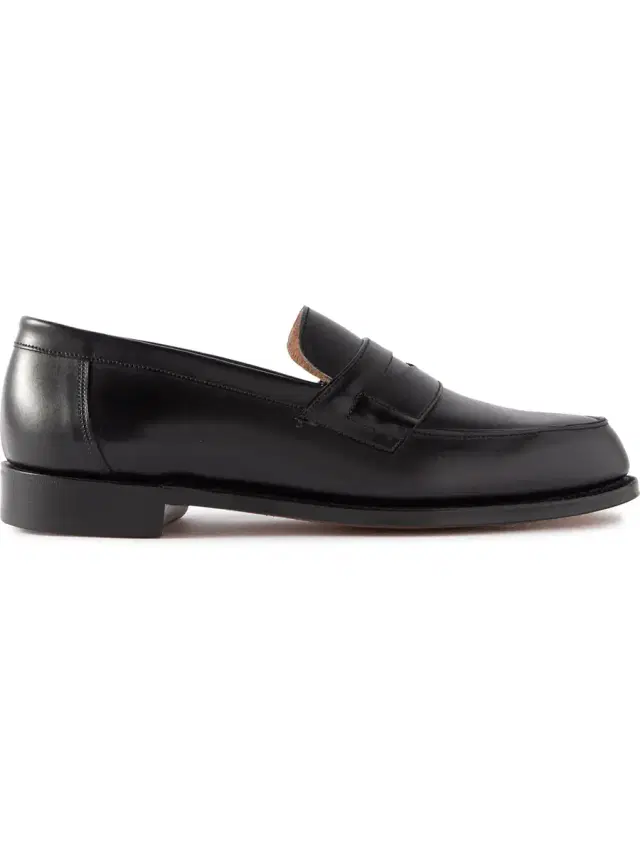 Grenson Epsom Leather Penny Loafers - Men