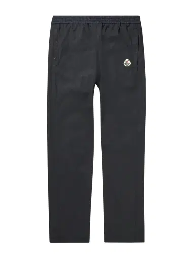 Moncler Straight-Leg Logo-Print Cotton-Blend Shell Track Pants - Men | Thumbnail 1