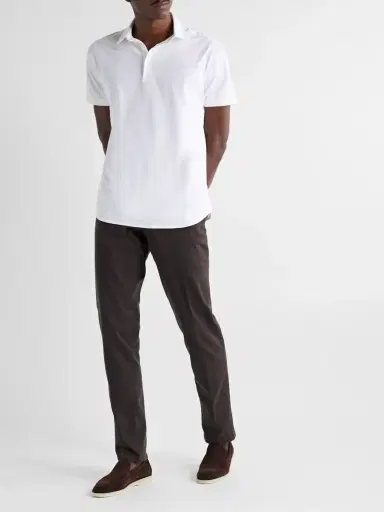 Loro Piana Cotton-Piqué Polo Shirt - Men | Thumbnail 2 Loro Piana Cotton-Piqué Polo Shirt - Men | Thumbnail 2