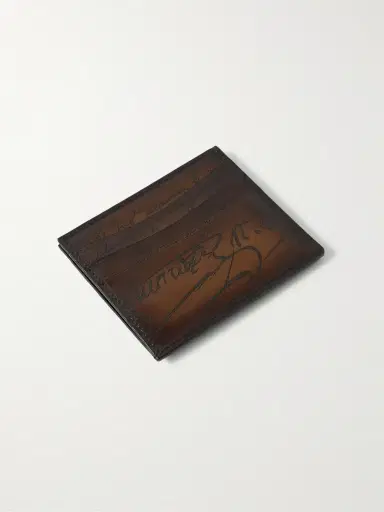 Berluti Bambou Scritto Venezia Leather Cardholder - Men | Thumbnail 2 Berluti Bambou Scritto Venezia Leather Cardholder - Men | Thumbnail 2