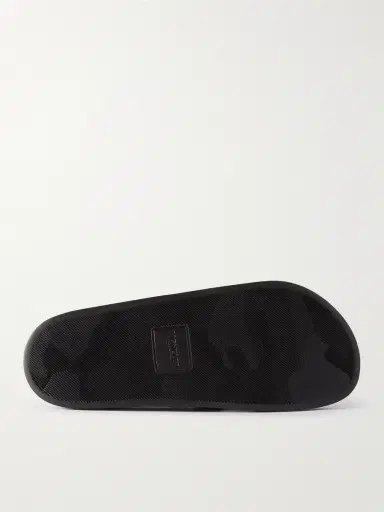 Moncler Basile Logo-Embossed Striped Rubber Slides - Men | Thumbnail 3 Moncler Basile Logo-Embossed Striped Rubber Slides - Men | Thumbnail 3
