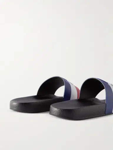 Moncler Basile Logo-Embossed Striped Rubber Slides - Men | Thumbnail 5 Moncler Basile Logo-Embossed Striped Rubber Slides - Men | Thumbnail 5