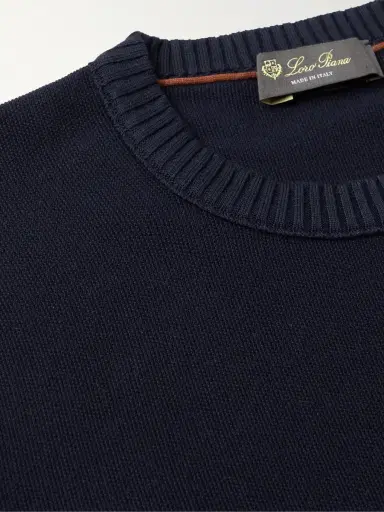 Loro Piana Slim-Fit Cotton and Silk-Blend Sweater - Men | Thumbnail 4 Loro Piana Slim-Fit Cotton and Silk-Blend Sweater - Men | Thumbnail 4