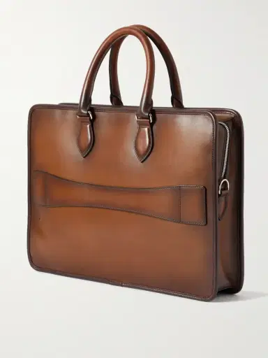 Berluti Un Jour Scritto Venezia Leather Briefcase - Men | Thumbnail 3