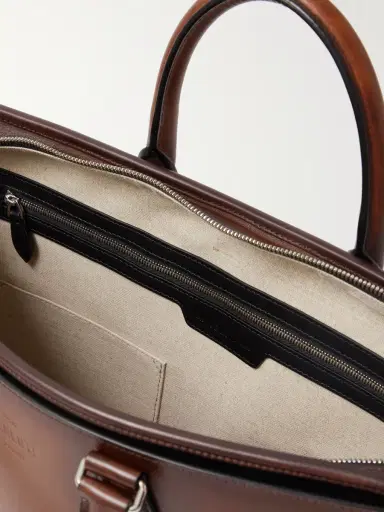 Berluti Un Jour Scritto Venezia Leather Briefcase - Men | Thumbnail 5