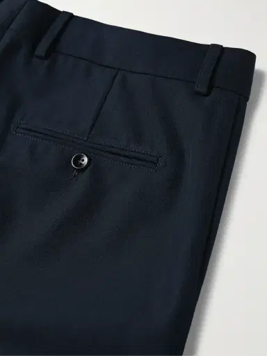 Loro Piana Slim-Fit Cotton and Wool-Blend Twill Chinos - Men | Thumbnail 4