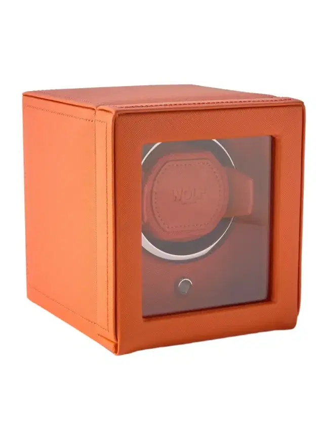 Wolf Cub Pebble-Grain Vegan Leather Watch Winder - Men