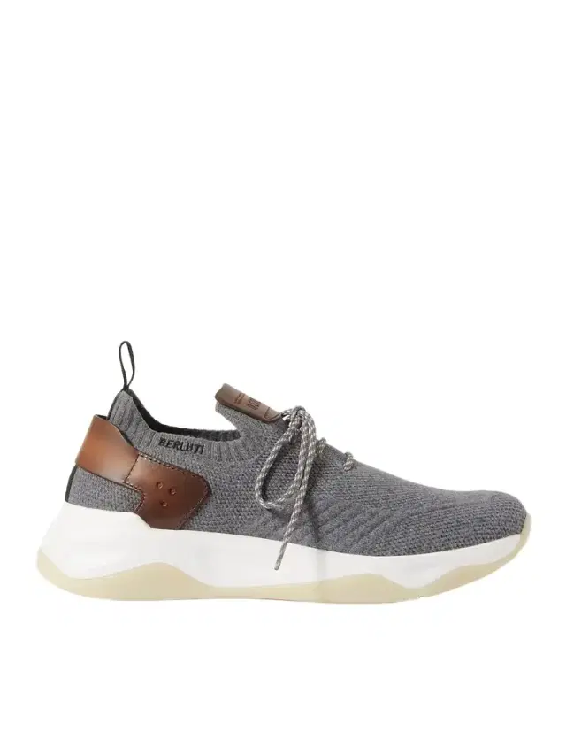 Shadow Venezia Leather-Trimmed Stretch-Knit Sneakers - Men
