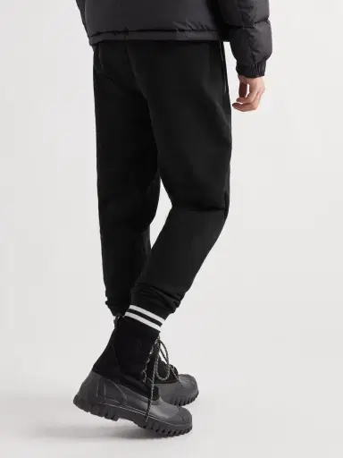 Moncler Tapered Striped Cotton-Jersey Sweatpants - Men | Thumbnail 3 Moncler Tapered Striped Cotton-Jersey Sweatpants - Men | Thumbnail 3
