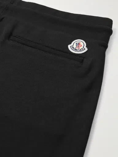 Moncler Tapered Striped Cotton-Jersey Sweatpants - Men | Thumbnail 4 Moncler Tapered Striped Cotton-Jersey Sweatpants - Men | Thumbnail 4
