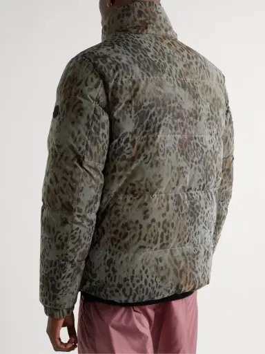 Moncler Genius 2 Moncler 1952 Reflective Reversible Cheetah-Print Shell Down Jacket - Men | Thumbnail 3 Moncler Genius 2 Moncler 1952 Reflective Reversible Cheetah-Print Shell Down Jacket - Men | Thumbnail 3