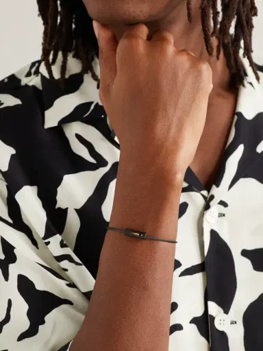LE GRAMME 5g Recycled Titanium, Polished-Ceramic, Stainless Steel and 18-Karat Gold Bracelet - Men | Thumbnail 2 LE GRAMME 5g Recycled Titanium, Polished-Ceramic, Stainless Steel and 18-Karat Gold Bracelet - Men | Thumbnail 2
