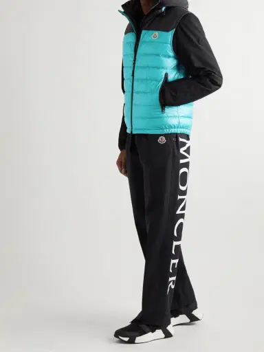 Moncler Ortac Logo-Appliquéd Colour-Block Quilted Shell Down Gilet - Men | Thumbnail 2