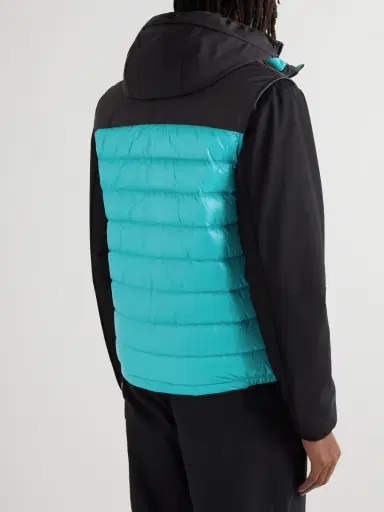 Moncler Ortac Logo-Appliquéd Colour-Block Quilted Shell Down Gilet - Men | Thumbnail 3