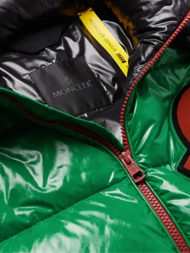 Moncler Genius 2 Moncler 1952 Haggi Logo-Appliquéd Quilted Recycled Glossed-Shell Hooded Down Jacket - Men | Thumbnail 4 Moncler Genius 2 Moncler 1952 Haggi Logo-Appliquéd Quilted Recycled Glossed-Shell Hooded Down Jacket - Men | Thumbnail 4