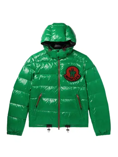 Moncler Genius 2 Moncler 1952 Haggi Logo-Appliquéd Quilted Recycled Glossed-Shell Hooded Down Jacket - Men | Thumbnail 1 Moncler Genius 2 Moncler 1952 Haggi Logo-Appliquéd Quilted Recycled Glossed-Shell Hooded Down Jacket - Men | Thumbnail 1