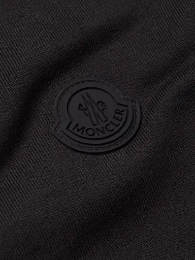 Moncler Logo-Print Shell-Trimmed Cotton-Jersey Zip-Up Sweatshirt - Men | Thumbnail 5 Moncler Logo-Print Shell-Trimmed Cotton-Jersey Zip-Up Sweatshirt - Men | Thumbnail 5