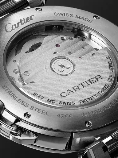 Cartier Pasha de Automatic 41mm Stainless Steel and Leather Watch, Ref. No. CRWSPA0038 - Men | Thumbnail 3