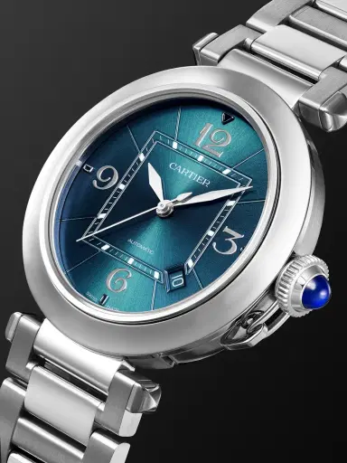 Cartier Pasha de Automatic 41mm Stainless Steel and Leather Watch, Ref. No. CRWSPA0038 - Men | Thumbnail 4
