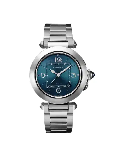 Cartier Pasha de Automatic 41mm Stainless Steel and Leather Watch, Ref. No. CRWSPA0038 - Men | Thumbnail 1