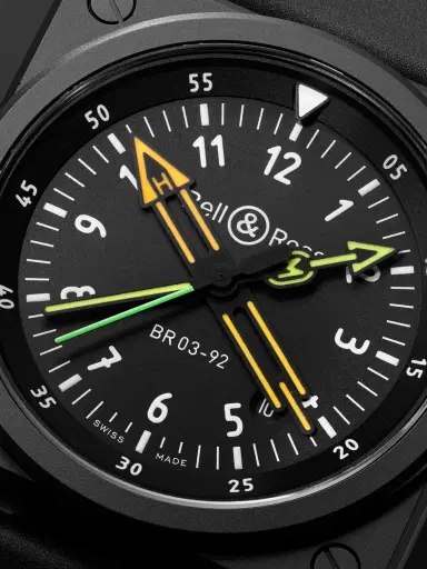 Bell & Ross BR 03-92 Radiocompass Limited Edition Automatic 42mm Ceramic and Rubber Watch, Ref. No. BR0392-RCO-CE/SRB - Men | Thumbnail 5 Bell & Ross BR 03-92 Radiocompass Limited Edition Automatic 42mm Ceramic and Rubber Watch, Ref. No. BR0392-RCO-CE/SRB - Men | Thumbnail 5