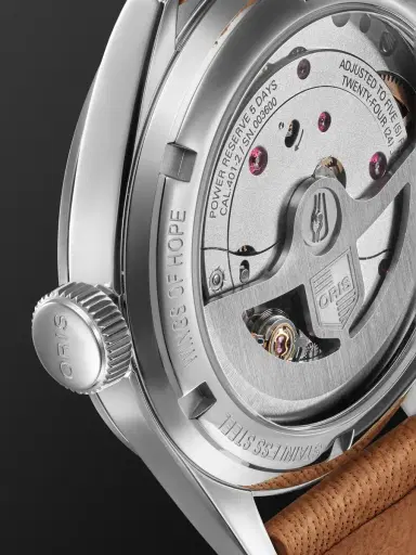 ORIS Wings of Hope Limited Edition Automatic 40mm Stainless Steel and Leather Watch, Ref. No. 01 401 7781 4081-Set - Men | Thumbnail 3 ORIS Wings of Hope Limited Edition Automatic 40mm Stainless Steel and Leather Watch, Ref. No. 01 401 7781 4081-Set - Men | Thumbnail 3