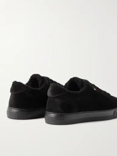 Moncler New Monaco Shearling-Lined Suede Sneakers - Men | Thumbnail 5 Moncler New Monaco Shearling-Lined Suede Sneakers - Men | Thumbnail 5