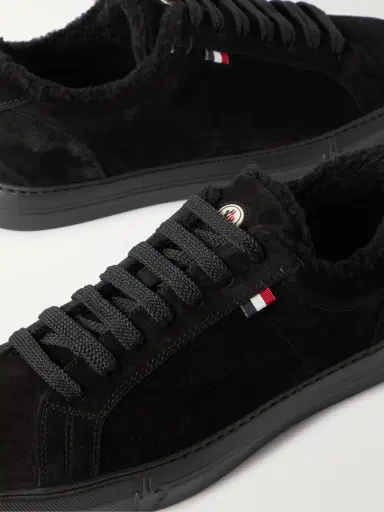 Moncler New Monaco Shearling-Lined Suede Sneakers - Men | Thumbnail 6 Moncler New Monaco Shearling-Lined Suede Sneakers - Men | Thumbnail 6