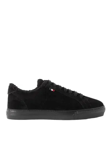 Moncler New Monaco Shearling-Lined Suede Sneakers - Men | Thumbnail 1 Moncler New Monaco Shearling-Lined Suede Sneakers - Men | Thumbnail 1