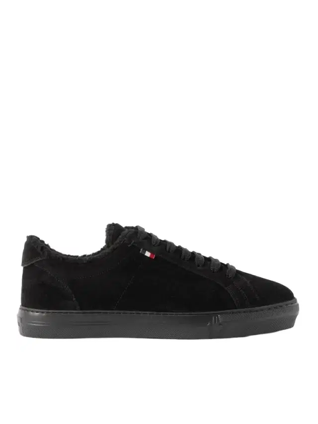 Moncler New Monaco Shearling-Lined Suede Sneakers - Men